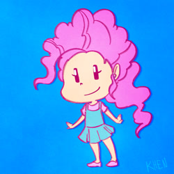 Size: 765x765 | Tagged: safe, artist:kprovido, pinkie pie, human, clothes, dress, humanized, solo