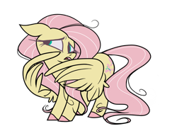 Size: 1024x800 | Tagged: safe, artist:pandan009, fluttershy, pegasus, pony, colored hooves, covering, female, floppy ears, head turn, looking away, looking sideways, mare, nervous, open mouth, simple background, solo, standing, three quarter view, transparent background, wing covering