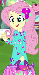 Size: 468x890 | Tagged: safe, screencap, fluttershy, better together, choose your own ending, equestria girls, the road less scheduled, adorkable, cropped, cute, dork, shyabetes