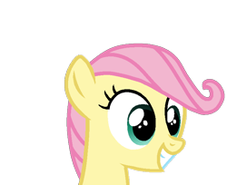 Size: 700x570 | Tagged: safe, artist:rainbow eevee, fluttershy, pegasus, pony, bust, cute, female, filly, filly fluttershy, happy, simple background, smiling, solo, transparent background, younger