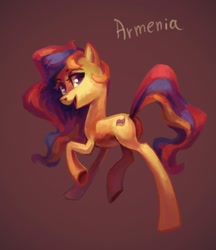 Size: 886x1024 | Tagged: safe, artist:holivi, oc, oc:armenia, armenia, nation ponies, ponified, solo