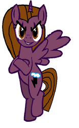 Size: 408x658 | Tagged: safe, oc, oc only, alicorn, alicorn oc, base used, crossed arms, grin, looking at you, simple background, smiling, white background