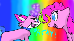 Size: 1320x745 | Tagged: safe, artist:askqueenchrysalisxx, pinkie pie, cat, pony, catified, crossover, deviantart muro, lego, species swap, the lego movie, unikitty