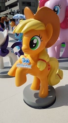 Size: 533x960 | Tagged: safe, photographer:parnkung, applejack, pinkie pie, rarity, irl, official, photo, singha (brand), thailand