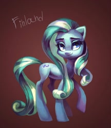 Size: 886x1024 | Tagged: safe, artist:holivi, earth pony, pony, finland, nation ponies, ponified, solo