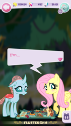 Size: 720x1280 | Tagged: safe, screencap, fluttershy, ocellus, pegasus, pony, game screencap, pocket ponies