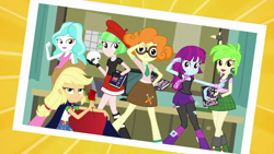 Size: 1920x1080 | Tagged: safe, screencap, applejack, cherry crash, drama letter, mystery mint, paisley, scribble dee, watermelody, better together, equestria girls, a queen of clubs, background human, book, club, flower, geode of super strength, magical geodes, manga, photobomb, picture, rose, sailor jupiter, sailor mars, sailor mercury, sailor moon, sailor venus, skull, tuxedo jack, tuxedo mask