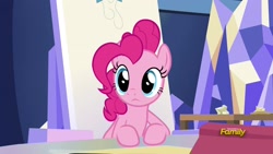 Size: 1920x1080 | Tagged: safe, screencap, pinkie pie, earth pony, pony, sparkle's seven, friendship throne, solo