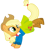 Size: 396x422 | Tagged: safe, applejack, earth pony, pony, boots, bucking, clothes, dress, official, shoes, skirt, smiling