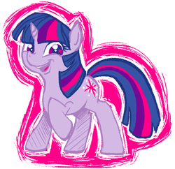 Size: 674x652 | Tagged: safe, artist:heart-of-stitches, twilight sparkle, pony, simple background, solo, starry eyes, white background, wingding eyes