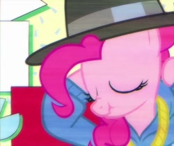 Size: 853x720 | Tagged: safe, screencap, pinkie pie, pony, testing testing 1-2-3, cropped, cute, diapinkes, gangsta, hip hop, scrunchy face