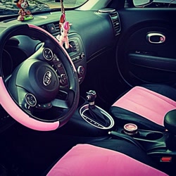 Size: 1033x1033 | Tagged: safe, pinkie pie, pony, car, doll, irl, kia, kia soul, logo, my little pony, photo, pink, toy