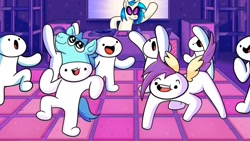 Size: 1914x1080 | Tagged: safe, artist:theodd1sout, screencap, dj pon-3, vinyl scratch, pony, unicorn, youtube