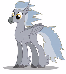 Size: 3462x3878 | Tagged: safe, artist:kirbymlp, oc, oc only, classical hippogriff, hippogriff, buckbeak, feathered fetlocks, harry potter, reference, show accurate, simple background, solo, twitterponies, white background