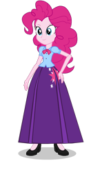 Size: 550x928 | Tagged: safe, artist:cartoonmasterv3, pinkie pie, equestria girls, alternate universe, clothes, long skirt, skirt, solo