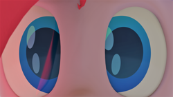 Size: 2560x1439 | Tagged: safe, artist:packy paca, pinkie pie, pony, 3d, blender, eye, eyes, female, looking at you, mare, solo