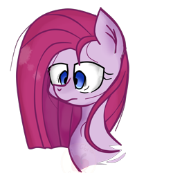 Size: 4000x4000 | Tagged: safe, artist:applerougi, pinkie pie, earth pony, pony, absurd resolution, bust, pinkamena diane pie, portrait, simple background, solo, transparent background