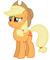 Size: 6024x7250 | Tagged: safe, artist:estories, applejack, earth pony, pony, absurd resolution, applejack's hat, clothes, cowboy hat, female, freckles, hat, mare, simple background, solo, transparent background, vector