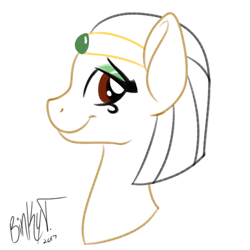 Size: 2000x2000 | Tagged: safe, artist:binkyt11, derpibooru exclusive, oc, oc only, pony, bust, female, mare, simple background, solo, white background