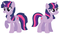 Size: 660x387 | Tagged: safe, artist:janethepegasus, twilight sparkle, unicorn twilight, pony, unicorn, alternate hairstyle, alternate universe, simple background, story included, white background