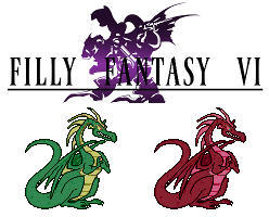 Size: 248x200 | Tagged: safe, artist:rydelfox, basil, reginald, dragon, filly fantasy vi, final fantasy, palette swap, pixel art, recolor, simple background, sprite, white background