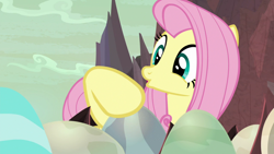 Size: 1920x1080 | Tagged: safe, screencap, fluttershy, pegasus, pony, sweet and smoky, cute, dragon egg, egg, female, mare, shyabetes, solo