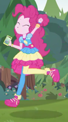 Size: 540x967 | Tagged: safe, screencap, pinkie pie, better together, equestria girls, festival filters, shoes, sneakers, solo