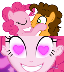 Size: 852x955 | Tagged: safe, artist:mlpfan3991, cheese sandwich, pinkie pie, coinky-dink world, eqg summertime shorts, equestria girls, cheesepie, female, male, meme, pinkie's eyes, shipping, shipping domino, straight