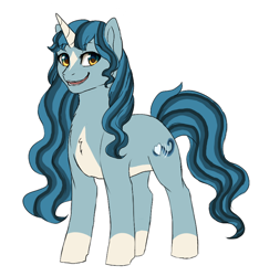 Size: 600x640 | Tagged: safe, artist:miamaha, oc, oc only, oc:dream flow, pony, unicorn, female, mare, simple background, solo, white background