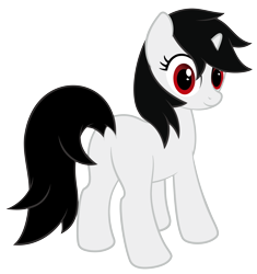 Size: 6250x6662 | Tagged: safe, artist:age3rcm, oc, oc only, oc:blackjack, pony, unicorn, fallout equestria, fallout equestria: project horizons, absurd resolution, blank flank, fanfic, fanfic art, female, hooves, horn, mare, plot, show accurate, simple background, solo, transparent background, vector