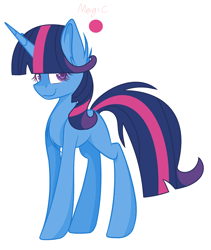 Size: 2112x2508 | Tagged: safe, artist:flowerbutter42, oc, oc only, unicorn, blank flank, female, magical lesbian spawn, mare, offspring, parent:trixie, parent:twilight sparkle, parents:twixie, simple background, solo, white background