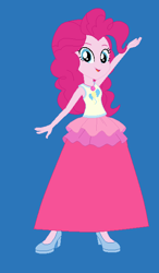 Size: 372x636 | Tagged: safe, artist:starman1999, pinkie pie, better together, equestria girls, clothes, geode of sugar bombs, long skirt, magical geodes, skirt, solo