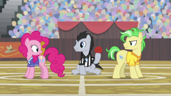 Size: 1280x720 | Tagged: safe, screencap, lucky clover, pinkie pie, pony, common ground, buckball