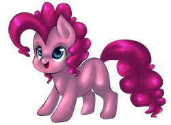 Size: 4500x3300 | Tagged: safe, artist:twiddledittle, pinkie pie, earth pony, pony, cute, diapinkes, female, mare, missing cutie mark, open mouth, solo