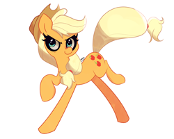 Size: 1500x1200 | Tagged: safe, artist:turtlefarminguy, applejack, earth pony, pony, applejack's hat, cowboy hat, cute, female, freckles, hat, mare, simple background, smiling, solo, white background