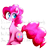 Size: 1000x1000 | Tagged: safe, artist:mirtash, pinkie pie, earth pony, pony, blushing, cute, female, lyrics, mare, rcf community, simple background, sitting, smile song, solo, text, transparent background