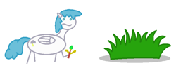 Size: 752x321 | Tagged: safe, artist:watermelon changeling, derpibooru exclusive, lightning bolt, white lightning, pegasus, pony, 1000 hours in ms paint, :s, bush, crossover, league of legends, simple background, solo, stick figure, wavy mouth, white background