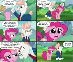 Size: 965x825 | Tagged: safe, edit, edited screencap, screencap, pinkie pie, svengallop, pony, the mane attraction, comic, screencap comic