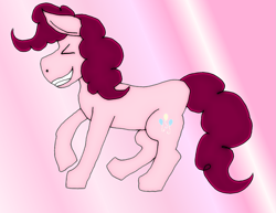 Size: 1525x1175 | Tagged: safe, artist:goldentigeress14, pinkie pie, earth pony, pony, gradient background, solo