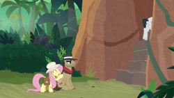 Size: 1920x1080 | Tagged: safe, screencap, biff, fluttershy, withers, pegasus, pony, daring doubt, hat, henchmen