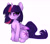 Size: 2915x2539 | Tagged: safe, artist:duop-qoub, twilight sparkle, twilight sparkle (alicorn), alicorn, pony, chest fluff, descended twilight, female, looking at you, mare, simple background, sitting, solo, white background