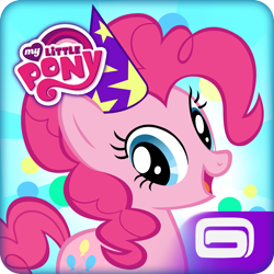 Size: 1024x1024 | Tagged: safe, pinkie pie, pony, app icon, gameloft, hat, icon, party hat