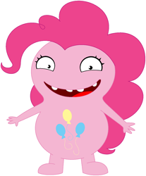 Size: 1048x1264 | Tagged: safe, artist:m1ssra1nb0w, pinkie pie, anthro, crossover, solo, uglydoll