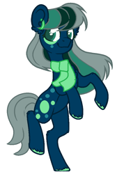 Size: 582x864 | Tagged: safe, artist:deerloud, oc, oc only, earth pony, pony, base used, clothes, female, mare, rearing, scarf, simple background, solo, white background