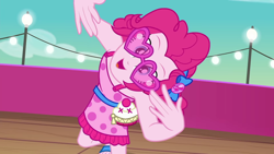 Size: 1920x1080 | Tagged: safe, screencap, pinkie pie, better together, equestria girls, i'm on a yacht, solo, sunglasses