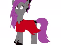 Size: 2048x1536 | Tagged: safe, artist:artisticfangirl7, oc, oc only, oc:night-dancer, earth pony, pony, undead, vampire, vampony, clothes, dress, ear piercing, earring, female, jewelry, mare, piercing, shoes, simple background, solo, white background