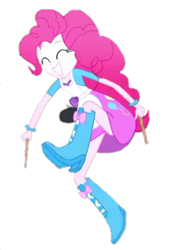 Size: 302x448 | Tagged: safe, edit, edited screencap, screencap, pinkie pie, eqg summertime shorts, equestria girls, the art of friendship, actually legit eqg panty shot, background removed, simple background, solo, transparent background