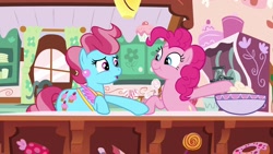 Size: 1920x1080 | Tagged: safe, screencap, cup cake, pinkie pie, pony, between dark and dawn, bowl