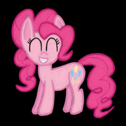 Size: 4096x4096 | Tagged: safe, artist:venaf, pinkie pie, earth pony, pony, absurd resolution, atg 2019, newbie artist training grounds, simple background, solo