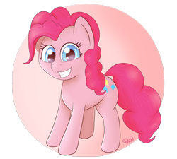 Size: 1200x1080 | Tagged: safe, artist:ponyxwright, pinkie pie, earth pony, pony, abstract background, newbie artist training grounds, solo